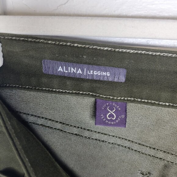 NYDJ Women's Size 10 Pants Alina Legging Green - Picture 4 of 5